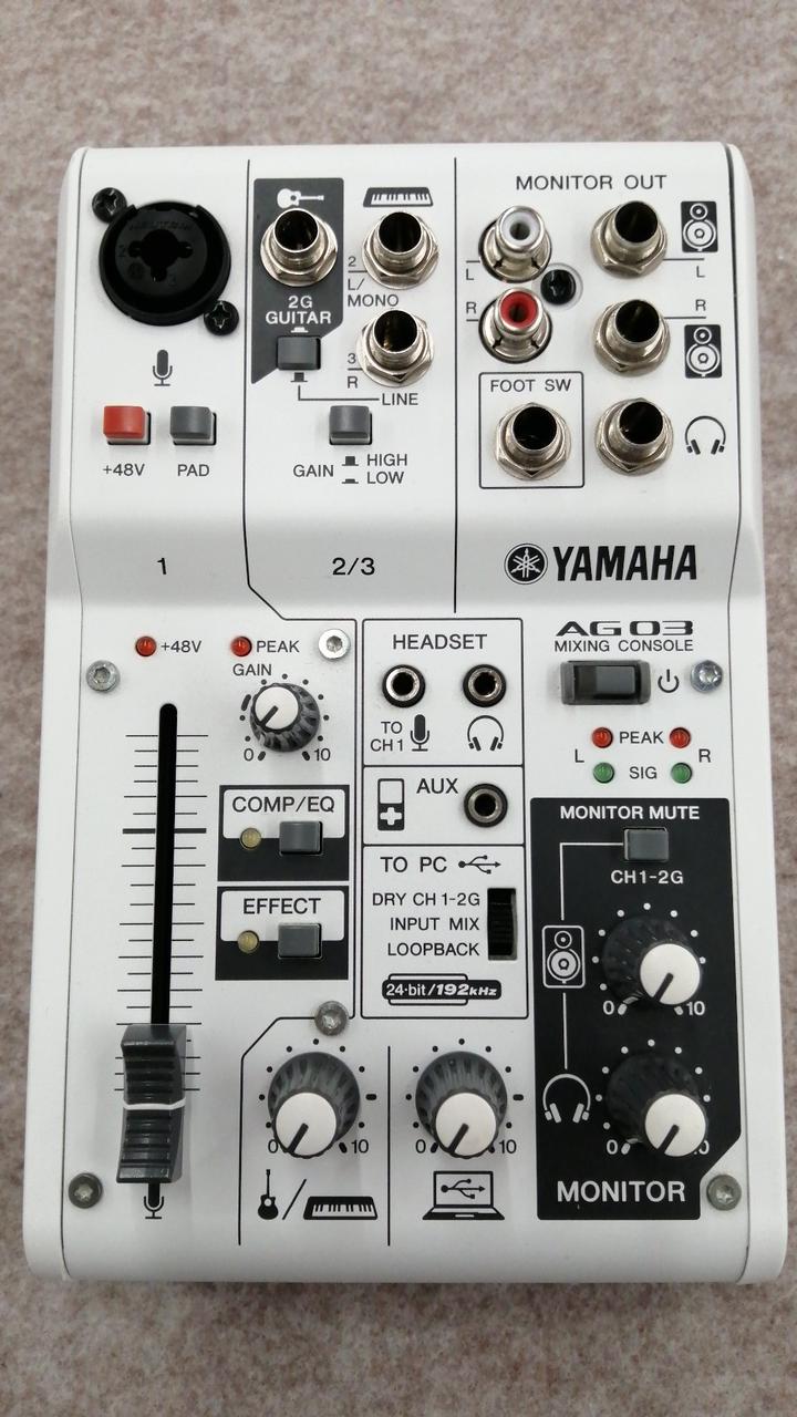 YAMAHA AG03 （大注目の配信機材】超配信初心者の解説あり。鬼