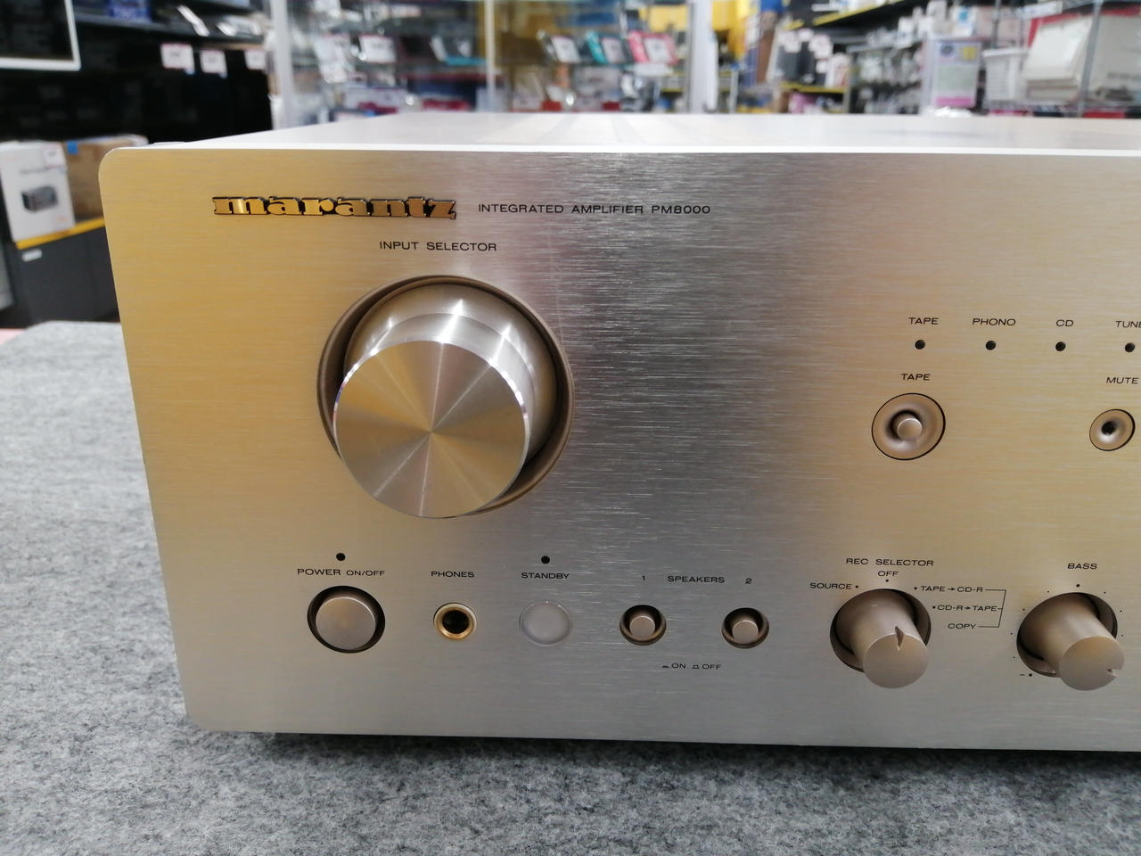 簡易動作確認 marantz pm8000 F1N プリメインアンプ ジャンク 簡易動作確認 marantz pm8000 F1N プリメインアンプ ジャンク