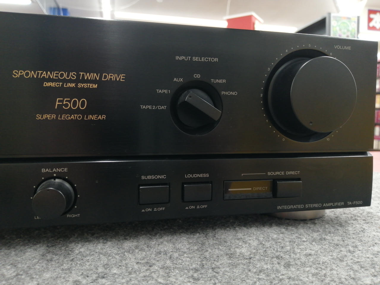 アンプ SONY F500 1991 Sony TA-F500 - YouTube