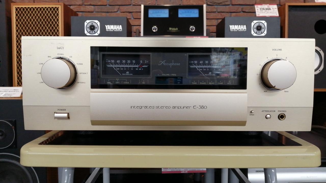 アキュフェーズ　プリメインアンプE-350　ワンオーナー美品・動作品（メンテ済） Accuphase E-350 USED メーカーメンテナンス済み - プリメイン