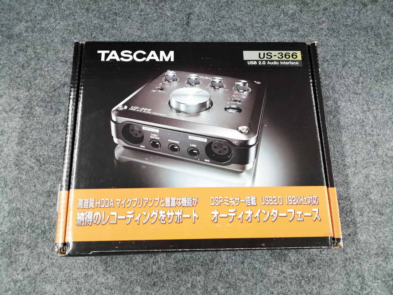 D-450/TASCAM US-366 USB 2.0 オーディオインターフェース/簡易動作