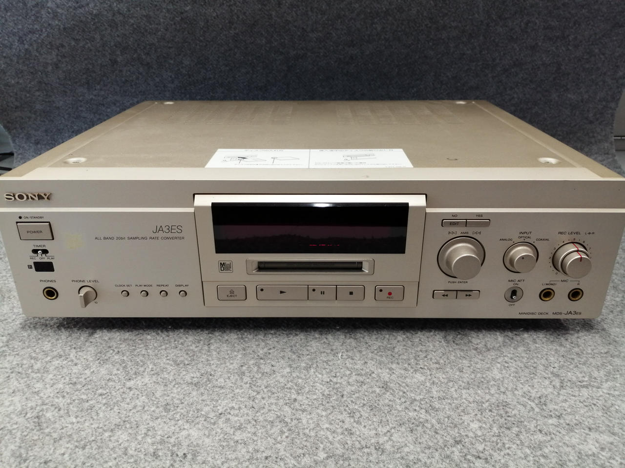美品SONY MDデッキmds-ja3 ES Amazon | MDデッキMDS-JA3ES | Sony | ディスクプレーヤー