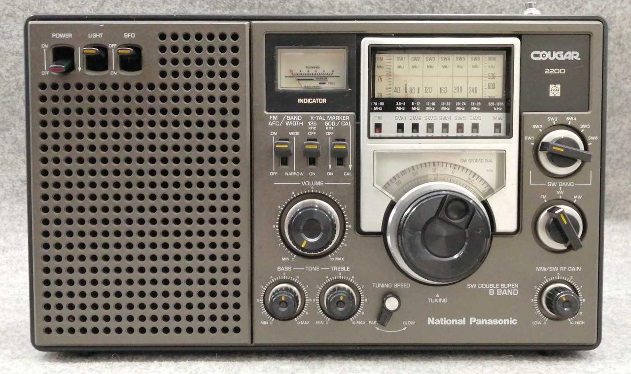 National Panasonic Cougar 2000 ラジオ　ジャンク 2025年最新】ラジオ クーガの人気アイテム - メルカリ