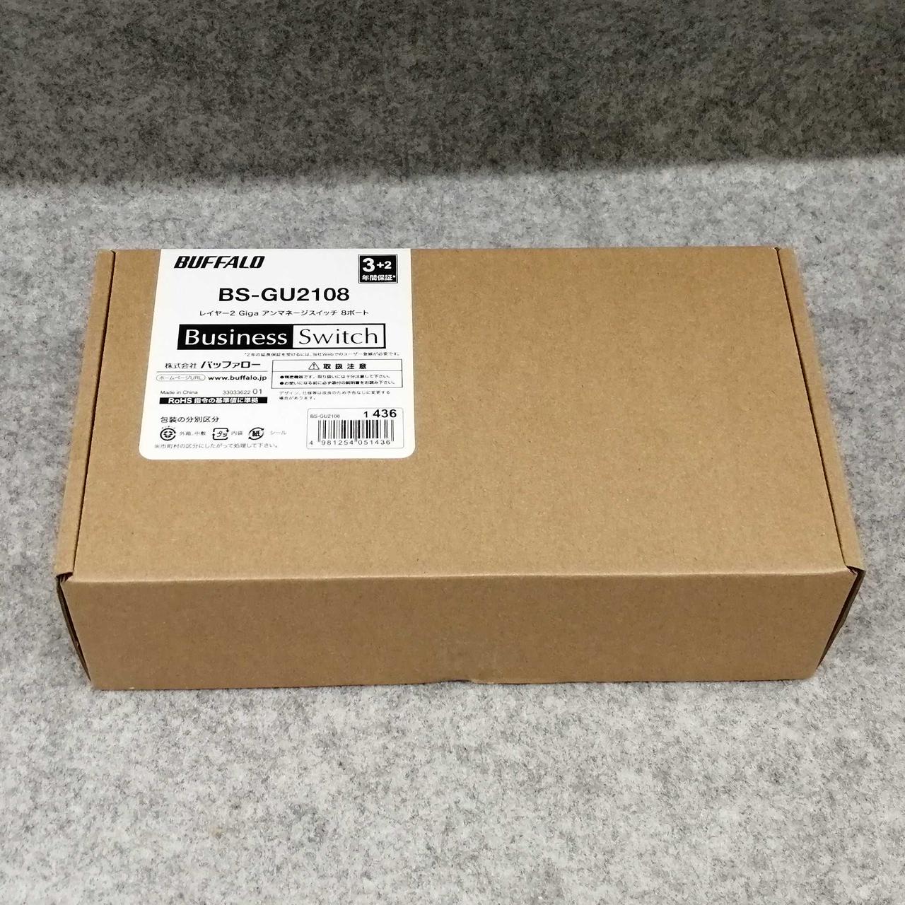 ねっこ様用　バッファロー　まとめ売り　bs gu2108 BS-GU2108 法人向け Giga対応 Layer2 アンマネージスイッチ 1個