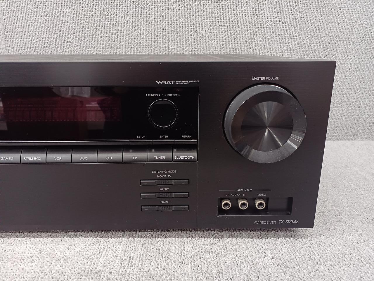 ONKYO AVアンプ TX-SR343　お手軽5.1chサラウンド・本体のみ オンキヨー、4万円台のHDCP 2.2対応5.1ch AVアンプ「TX-SR343