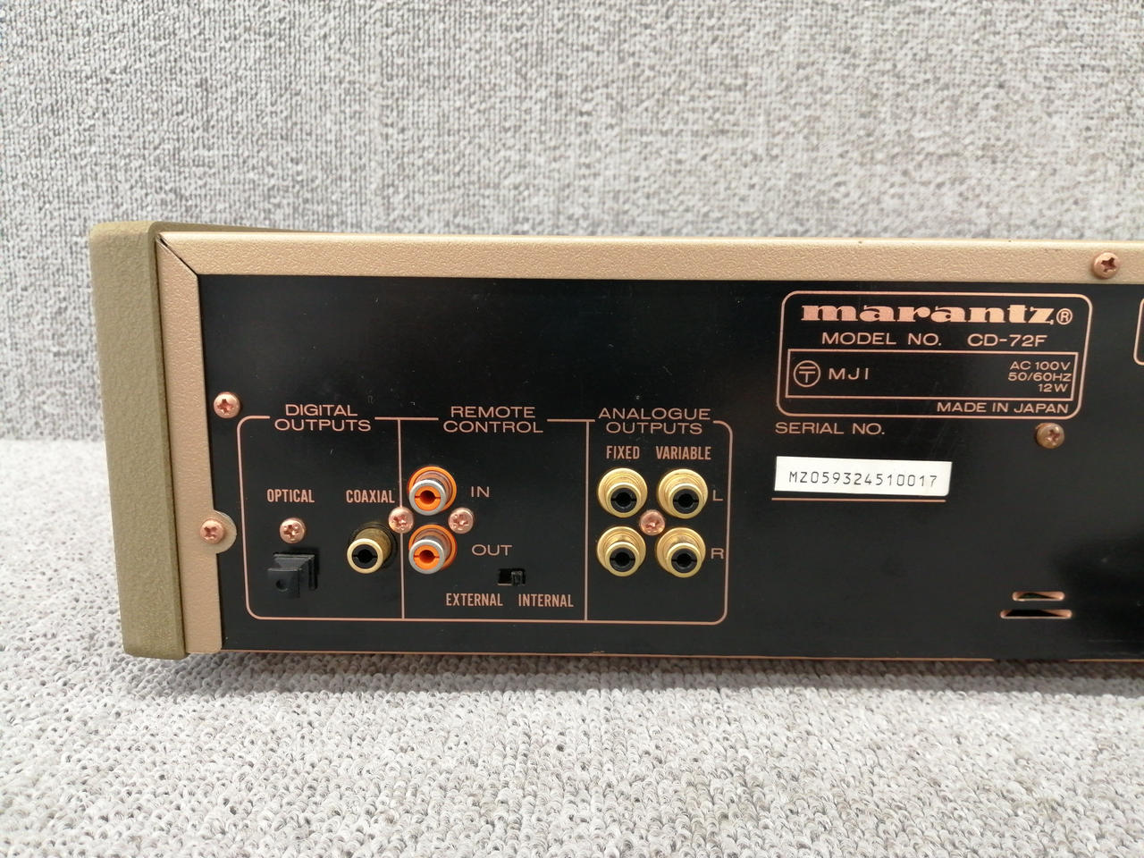 【メンテナンス済】Marantz CDプレーヤー CD-72a マランツ メンテナンス済】Marantz マランツ CDプレーヤー CD-72a CD-72a