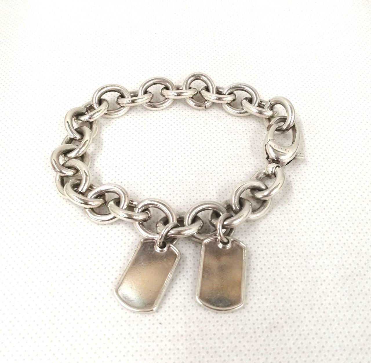 GUCCI ドッグタグプレートブレスレット グッチ(GUCCI)|ドッグタグプレートチェーンブレスレット|HARDOFFオフ