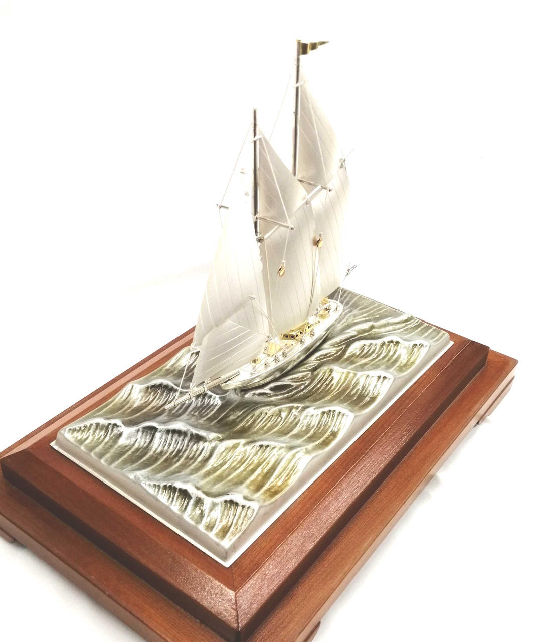 武比古|銀製のヨット模型 オブジェ|HARDOFFオフモール（オフモ