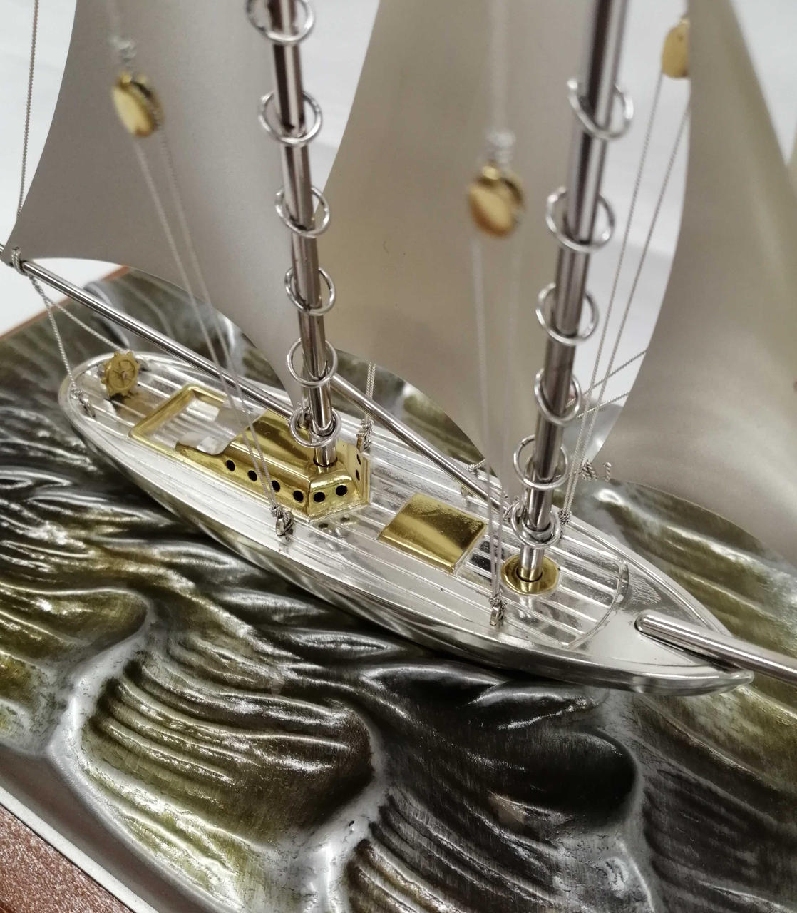 武比古|銀製のヨット模型 オブジェ|HARDOFFオフモール（オフモ