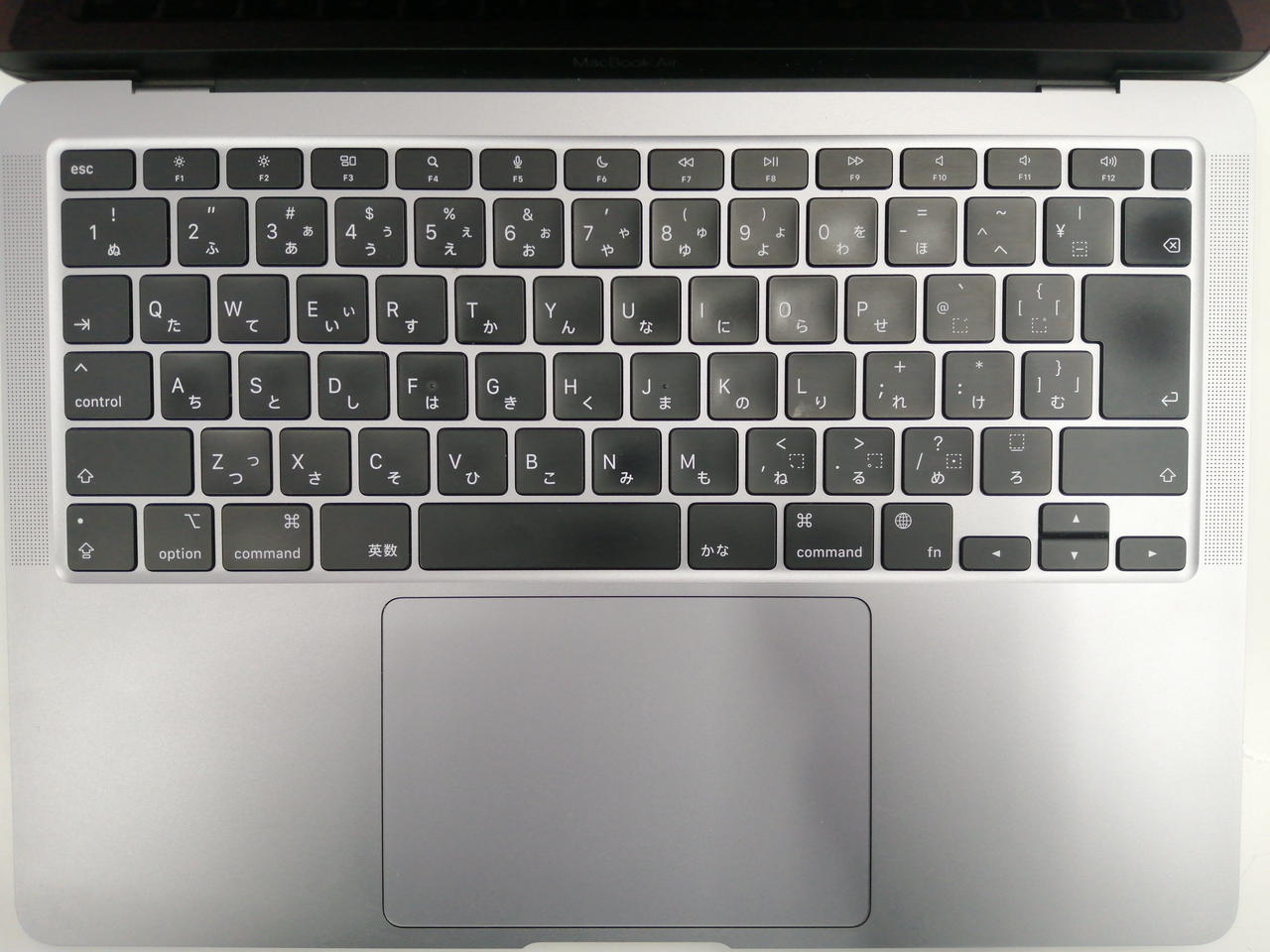 キーボードに使用感あり