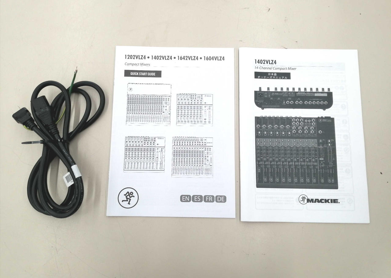USA製MACKIE MS1402-VLZ 14chアナログミキサー　状態良好 MACKIE◇1402-VLZ PRO/電源ケーブル/14チャンネル/アナログ