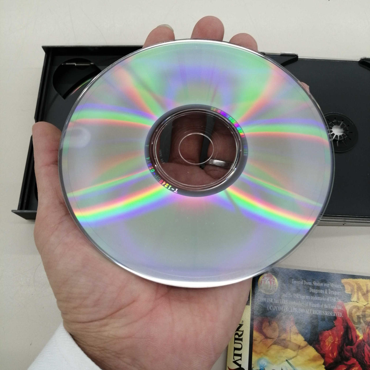 ディスクに白く濁った跡あります