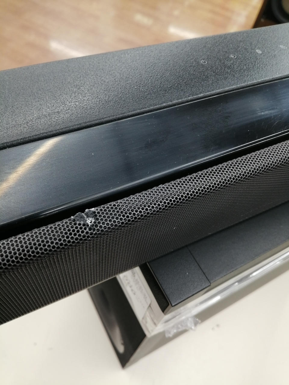 ネット一部折れあり