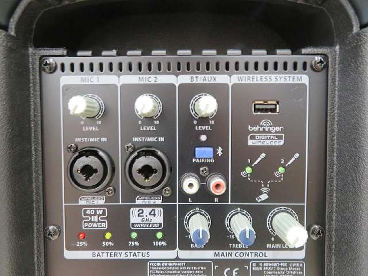 ポータブルPAスピーカー Behringer/べリンガー MPA40BT BEHRINGER ( ベリンガー ) MPA40BT バッテリー内蔵 PAシステム