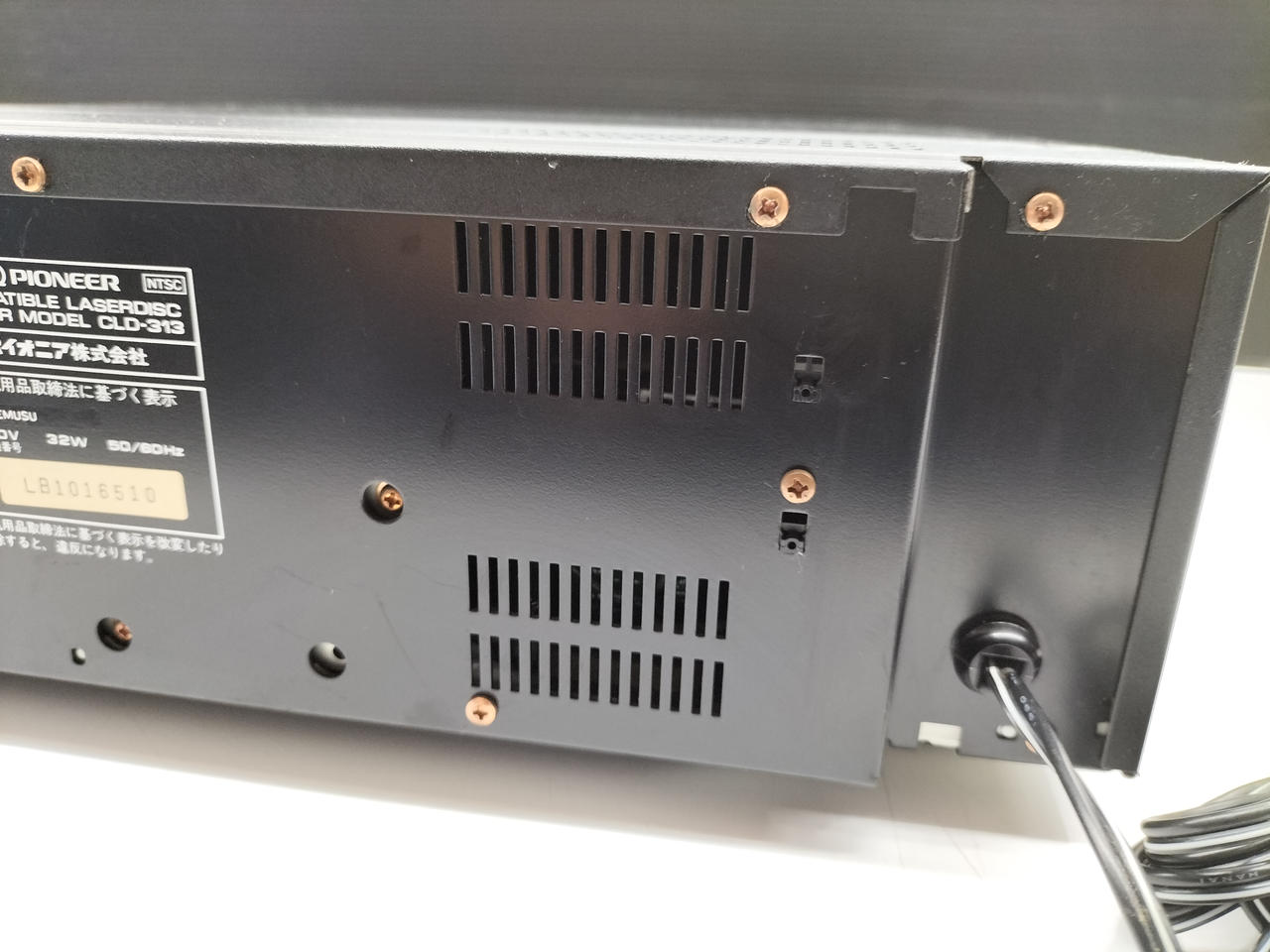 送料無料　パイオニア　LDプレーヤー　CLD-313　レーザーディスクプレーヤー LD再生確認済】Pioneer CLD-313 LDプレーヤーレーザーディスク