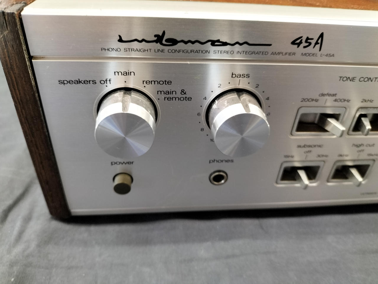 LUXMAN 　プリメインアンプ 　L-45A LUXMAN ラックスマン L-45A ステレオプリメインアンプ