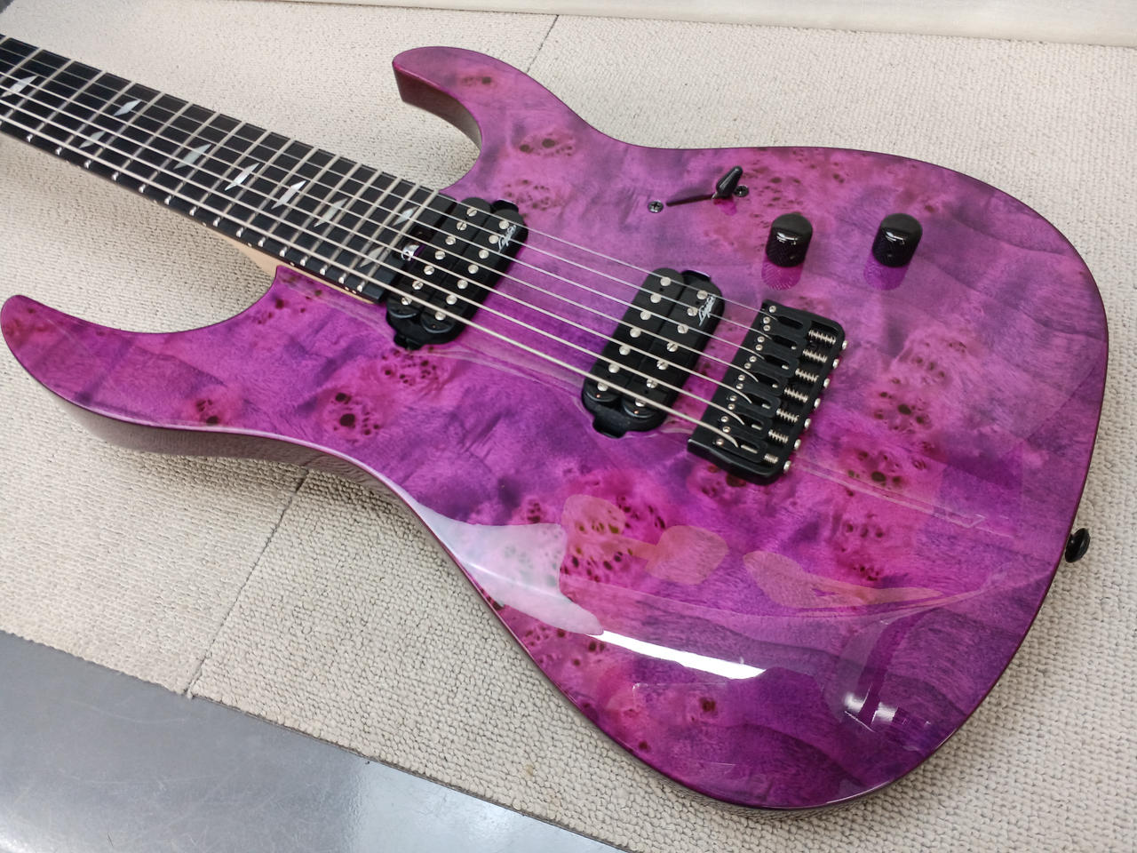 ▽ エレキギター 詳細不明 中古】 エレキギター MOMOSE MFV-Premium/FT HB Flame Tochi（栃