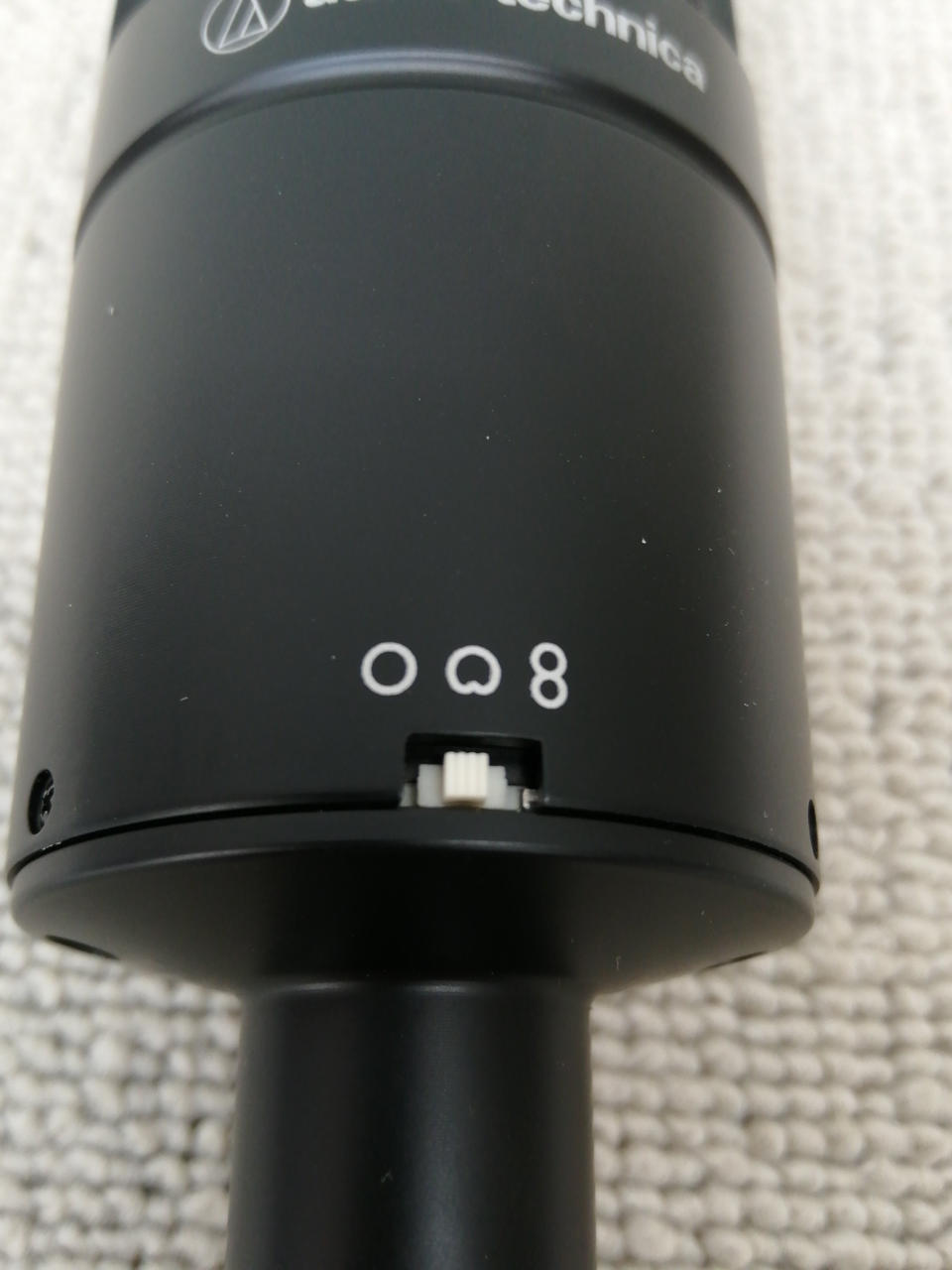 録音指向性の切り替えスイッチ