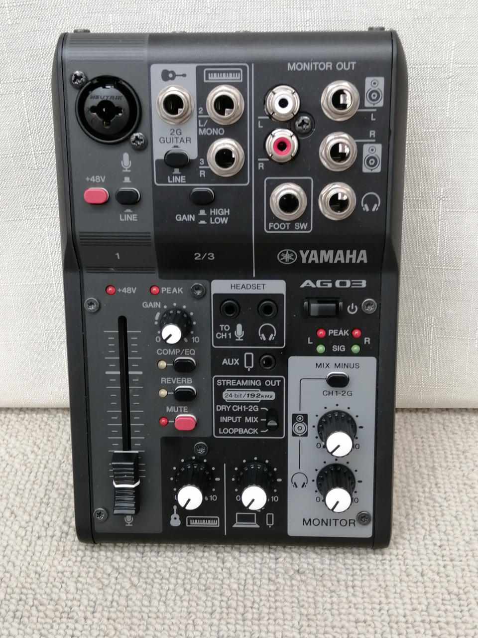 コンパクトなミキシング・コンソール