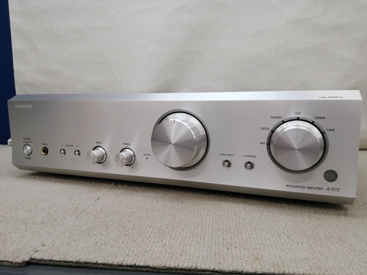 ONKYO オンキョー プリメインアンプ A-973 Amazon.com: Onkyo Integrated Amplifier 85W+85W A-973(S