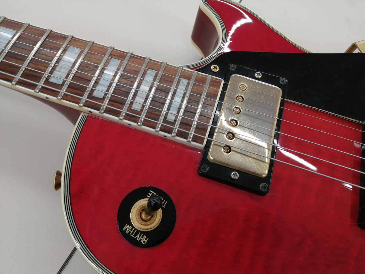 Burny エレキギター レッド弦楽器 本体のみ M2417 Power Players Les Paul Lava Red エレキギター ラヴァレッド