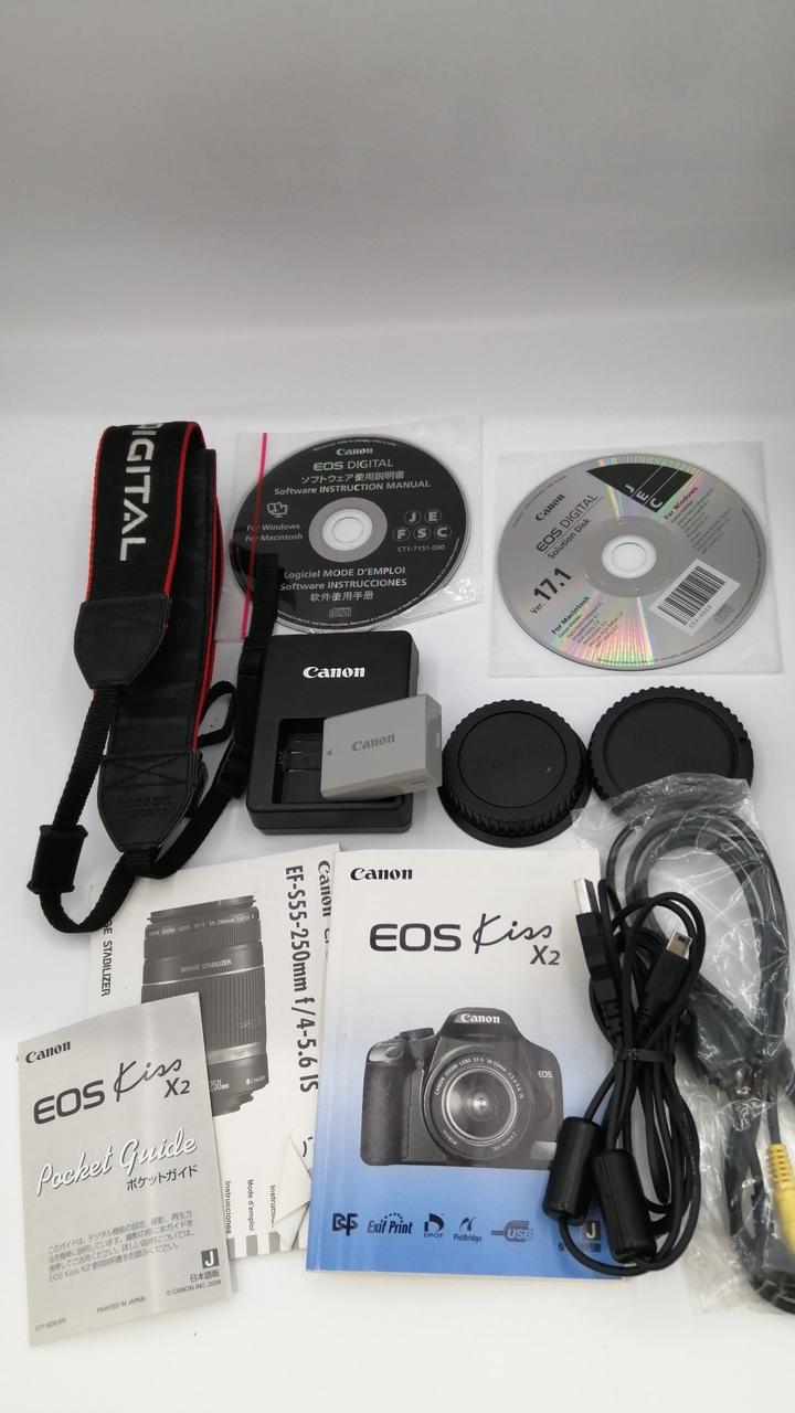 キヤノン(CANON)|EOS KISS X2ダブルズームレンズキット|【ハードオフ