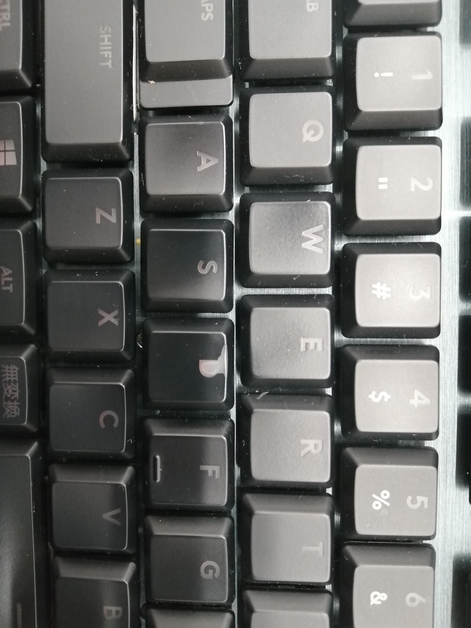 WASDに使用感あります。Dキー剥げ有