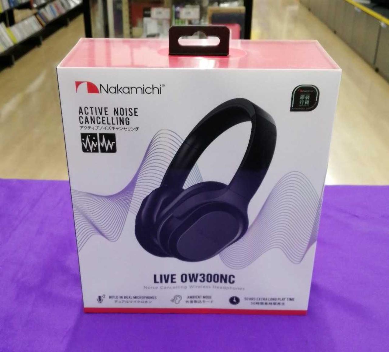 Nakamichi ナカミチ ヘッドフォン LIVE OW300NC ブラック