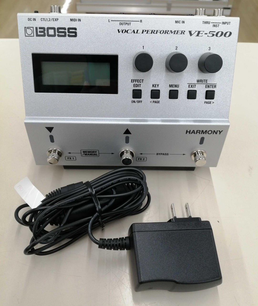 【美品】BOSS VE-1  ボーカルエフェクター　 オーディオケーブル おまけ BOSS VE-1 Vocal Echo ボーカルエフェクター ボス VE1 | 島村