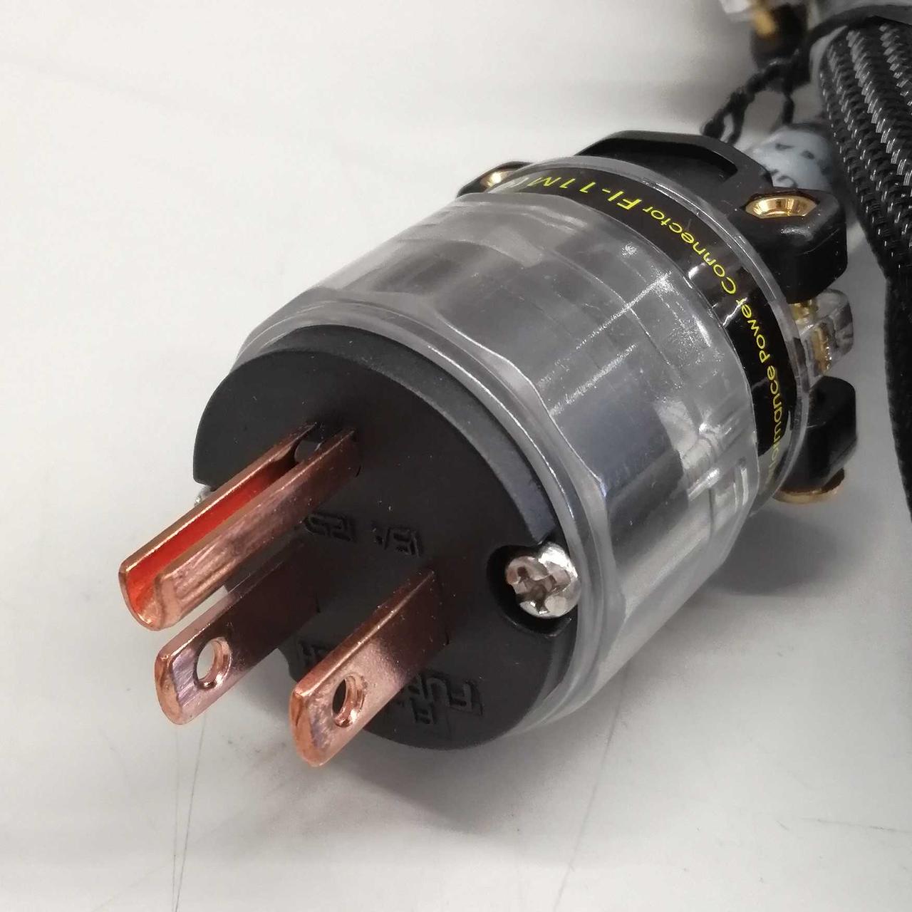 純銀単線電源ケーブル(AET 4Nクライオ)+フルテック高級プラグ 35cm 純銀単線電源ケーブル(AET 4Nクライオ)+フルテック高級プラグ 0;5m