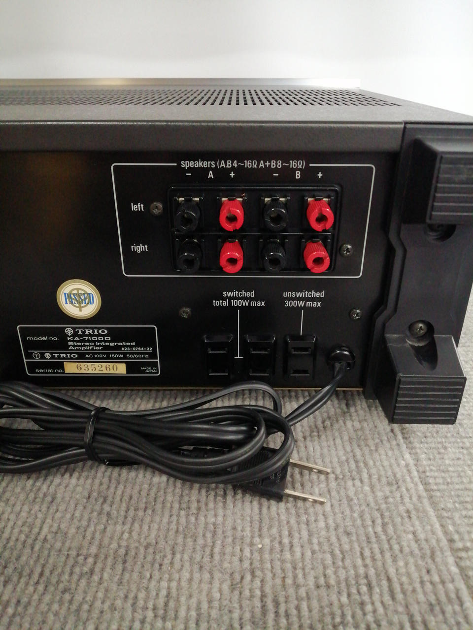 TRIO KA-7100D プリメインアンプ TRIO トリオ KA-7100D プリメインアンプ プリメインアンプ