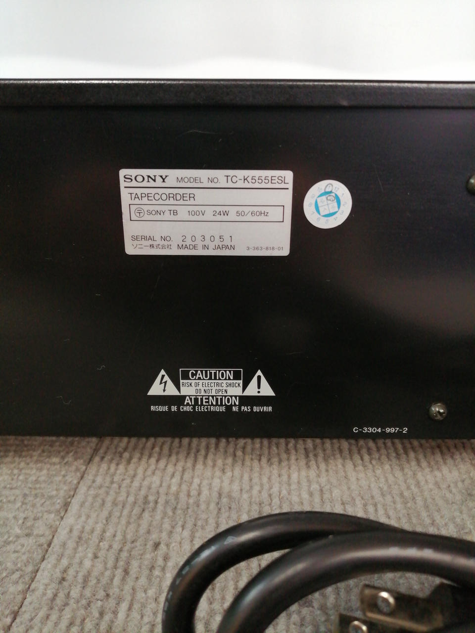 SONY|カセットデッキ|HARDOFFオフモール（オフモ）|1010350000067854
