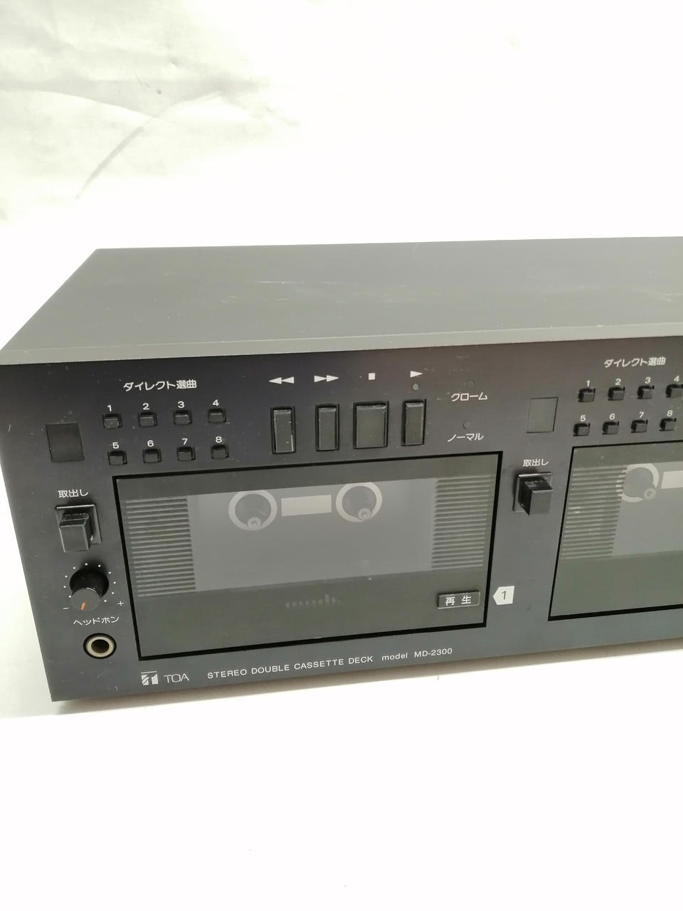 TOA ステレオ　ダブルカセットデッキ　md-2300 TOA ステレオ ダブルカセットデッキ md-2300