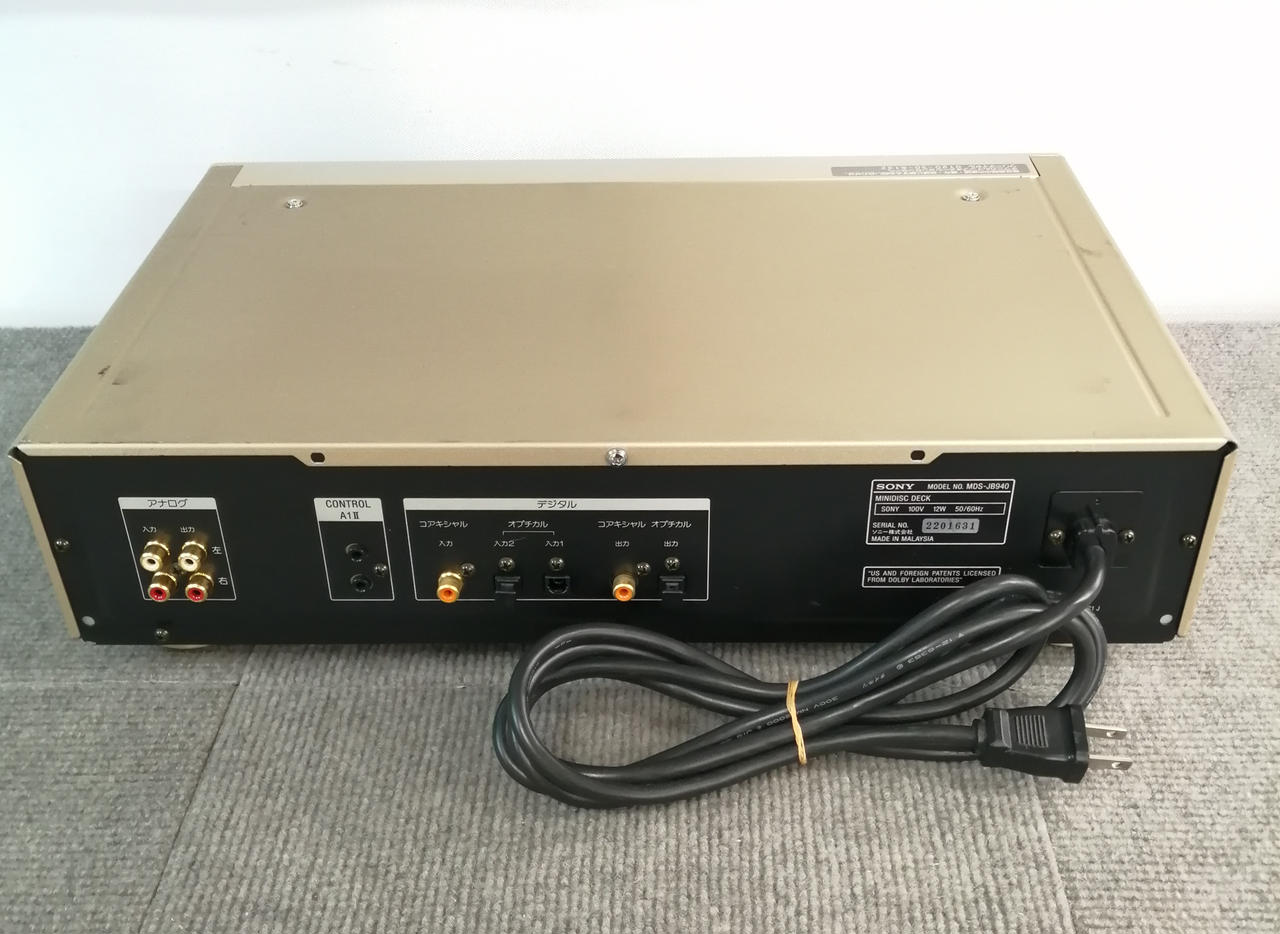 SONY MDデッキ MDS-JE580 Sony 2202472 MDS Je580 MD Deck Edition Series Collection