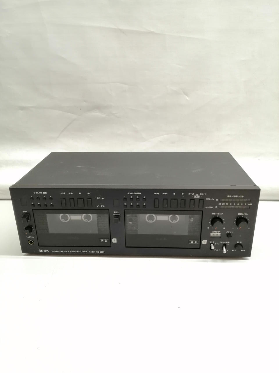 TOA ステレオ ダブルカセットデッキ md-2300