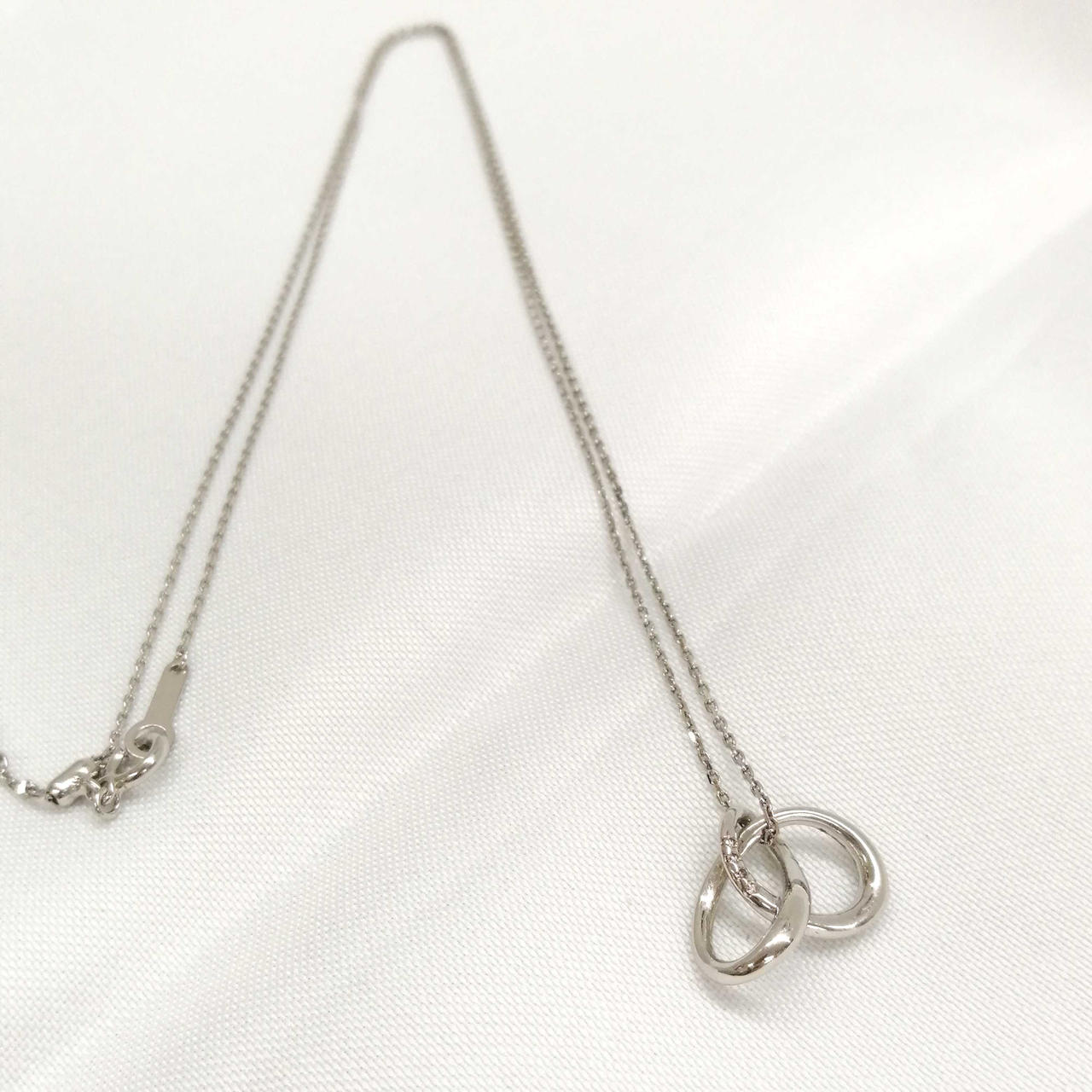 美品⭐️ネックレス シルバー ひし形 シルバーネックレス レディース用 | シルバー