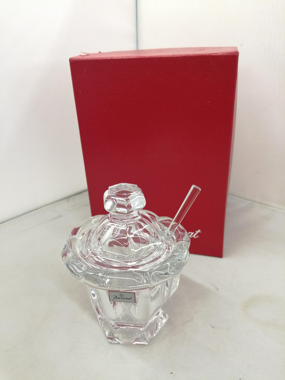 バカラ シュガーポット スプーン付き Baccarat Baccarat バカラ