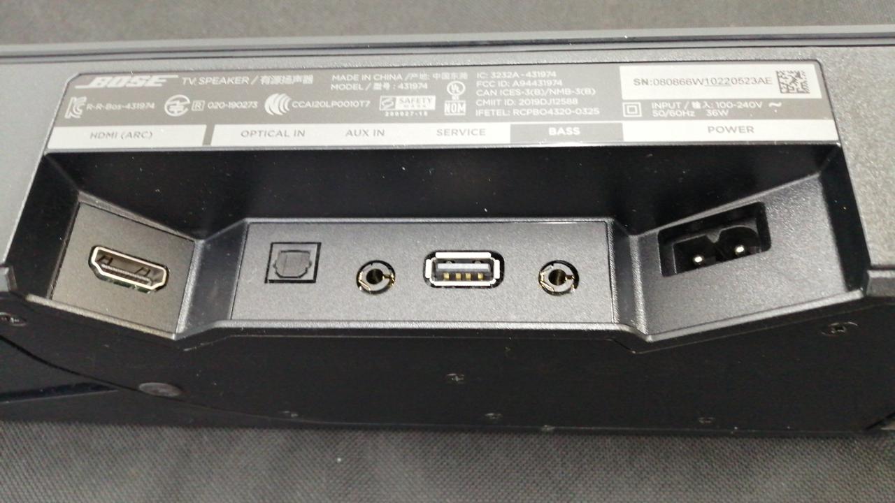 ★新品未開封★BOSE TV Speaker BLK-100VJP Bose TV Speaker | Bose