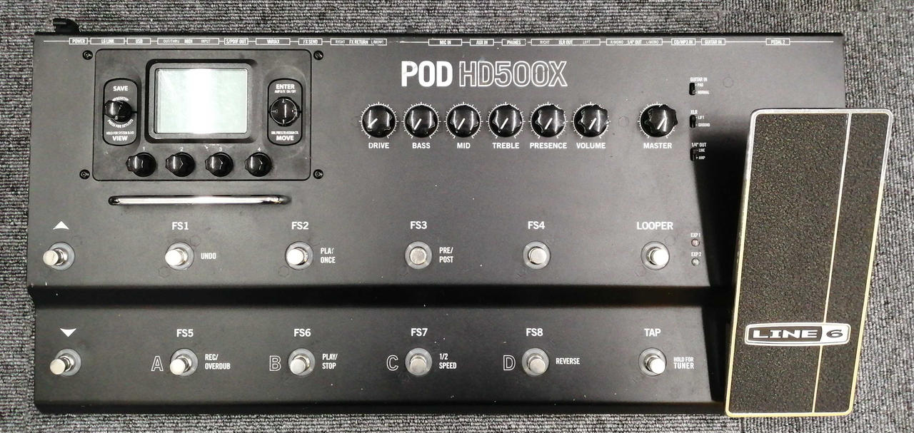 LINE6 マルチエフェクターPODHD500X譲ります（1回使用のみのほぼ新品