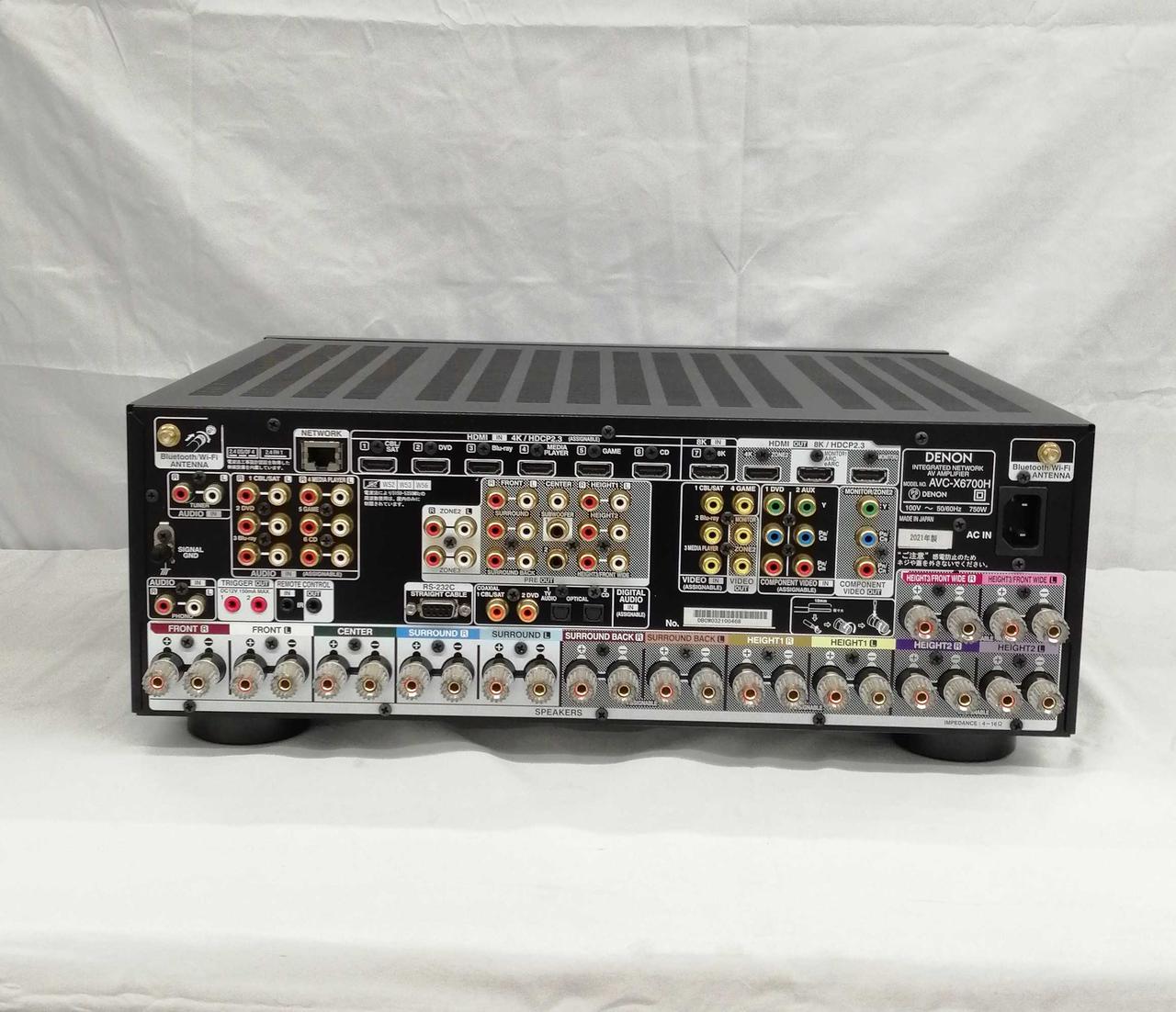 アンプ denon DENON AVC-X6800H 11.4ch AV サラウンドアンプ AVCX6800HK