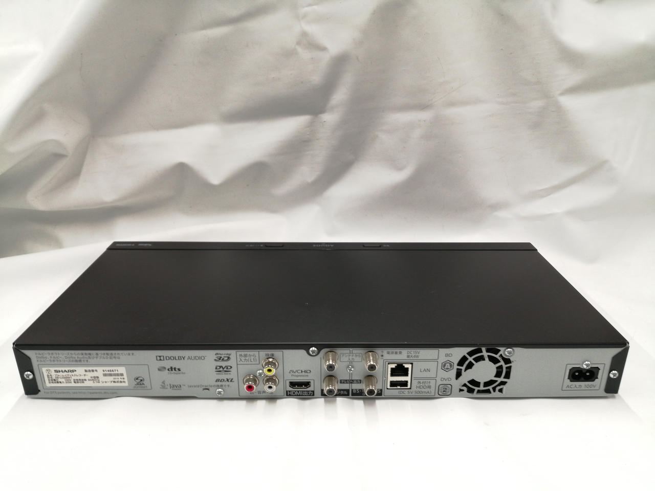 SHARP シャープ/BD/HDDレコーダー1TB/2B-C10DW1/9152190/ABランク/88【中古】 SHARP シャープ/BD/HDDレコーダー1TB/2B-C10DW1/9152190/AB
