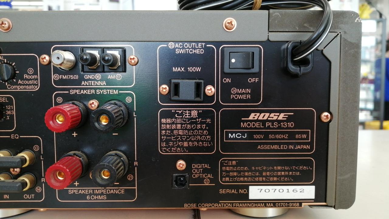 外装かなり綺麗！BOSE. PLS-1310 是非復活させて下さい！通電確認済！ BOSE PLS-1310 極上品 レンズ、ベルト、ギア新品 オーバーホール