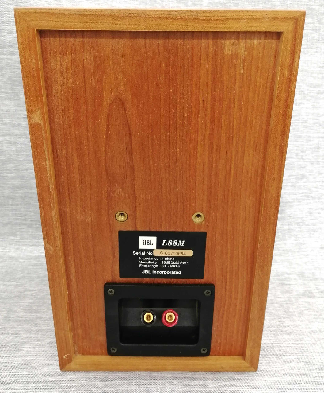 JBL 2ウェイブックシェルフ型スピーカー L88M ペア シリアル同番 JBL ジェイビーエル 2ウェイブックシェルフ型スピーカー L88M ペア
