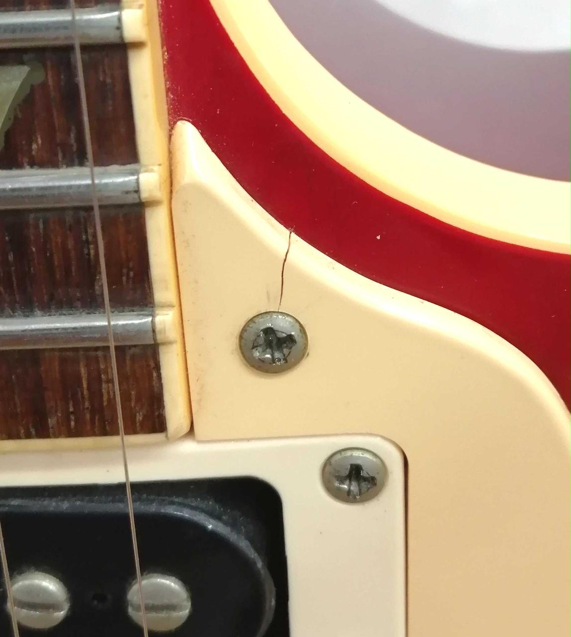 ビックガードヒビ割れあり