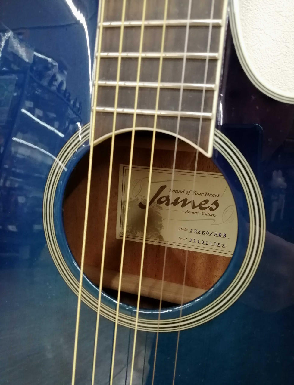 エレアコ　James JE450/SBB James JE450 SBBエレアコ 島村楽器コラボ、TOP単板で音の良さで