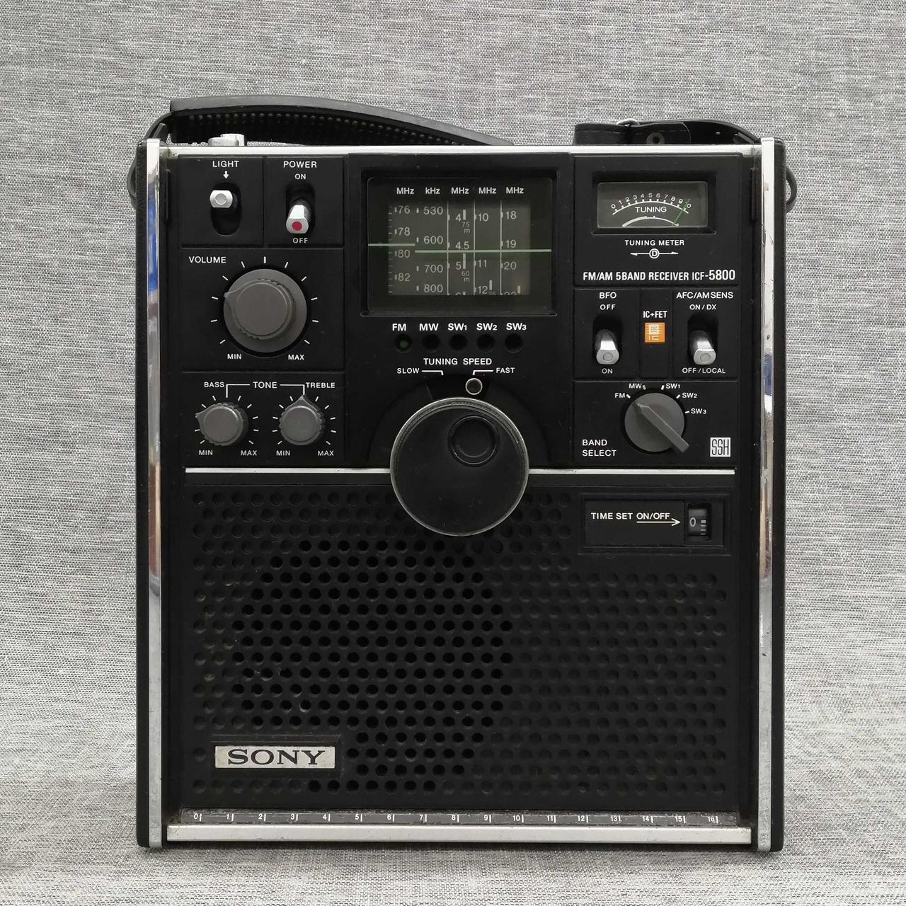 【ビンテージ】通電確認済み　ジャンク品　ソニー全天候型ラジオ ICF-111 ICF-111☆BCLラジオ