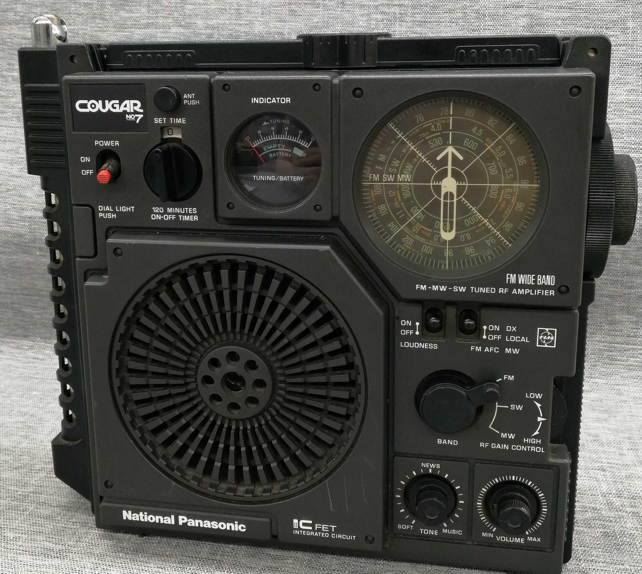 COUGAR National Panasonic ラジオ National Panasonic Cougar ラジオスピーカー - メルカリ