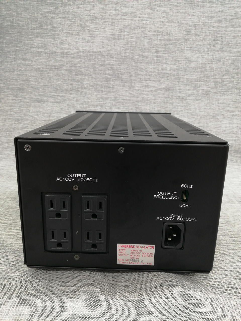 SHINANO HSR-510 クリーン電源 レギュレーター 信濃電気 信濃電気 HSR-510