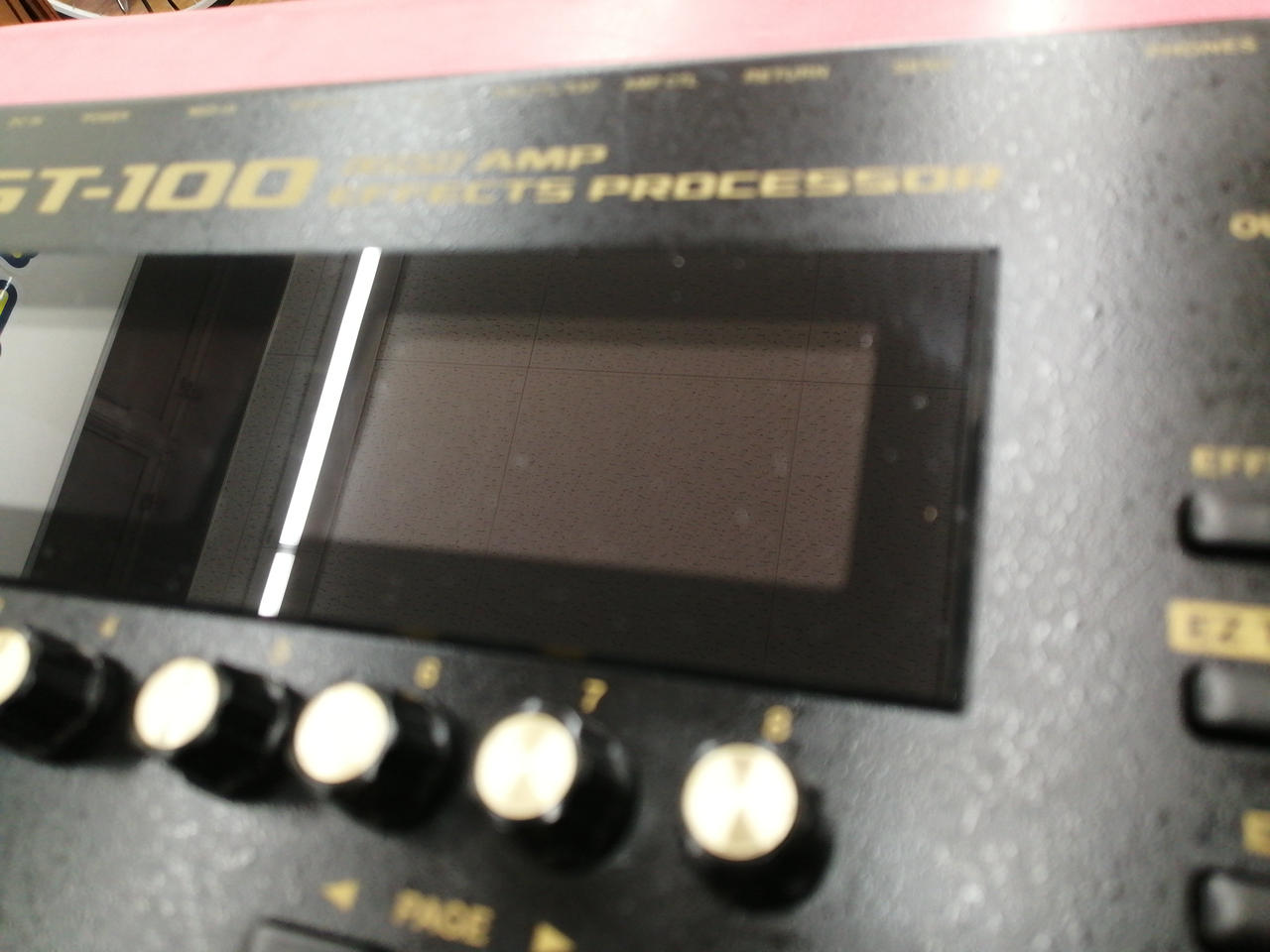 ディスプレイにキズ