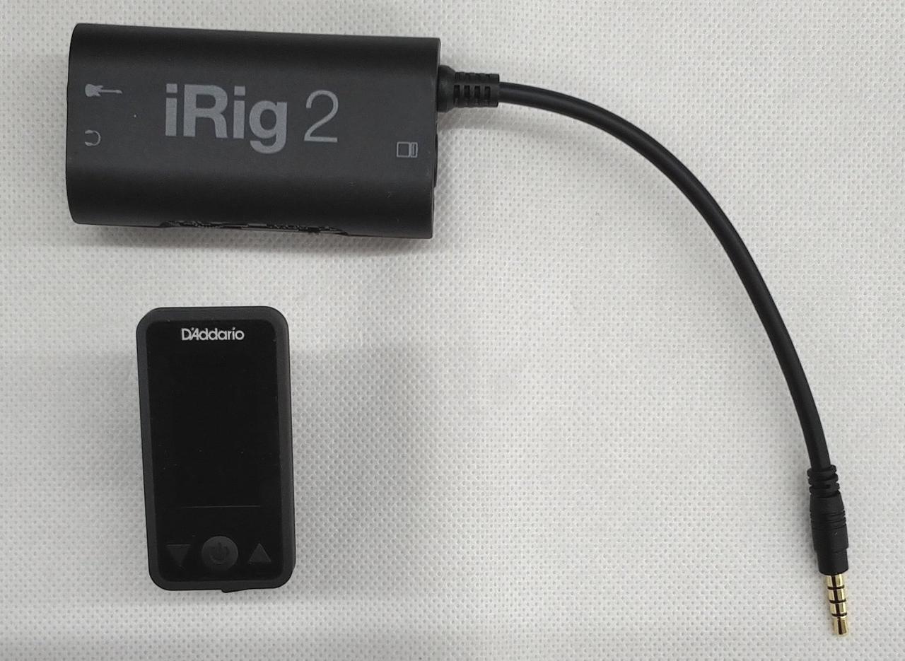 おまけでiRig2とチューナー付属